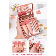 Aynalı Makyaj Fırçası Seti