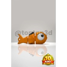 (10 Adet) Hediyelik Balık Nemo Anahtarlık (Hareketli Oyuncak Anahtarlık)