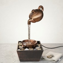 Hediye Masaüstü Dekoratif Su Şelalesi Meditasyon Sakinleştirici Çaydanlık Akan Su Tasarımı Ev Dekoru Obje