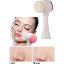Tonkut Çift Taraflı 3D Masaj Yüz Temizleme Fırçası Gözenek Arındırıcı Peeling ve Cilt Temizleme Aparatı