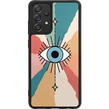 BG AKSESUAR Samsung Galaxy A72 Uyumlu Göz Tasarımlı Glossy Premium Kılıf
