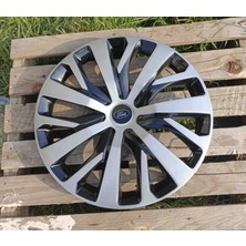 Yk Ford Focus / Fiesta / Tourneo / Courier / Connect Uyumlu 15 Inç Jant Kapağı 4'lü Takım Amblem Hediyeli