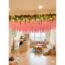 Miha Deco 12LI Pembe Sarkan Akasya Çiçeği Nişan Düğün Dekor Süslemesi