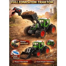 Aksoy Toys Uzaktan Kumandalı Işıklı Hareketli Çok Fonksiyonlu 6 Kanallı Oyuncak Traktör Işıklı 27 cm