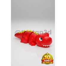 (10 Adet) Hediyelik T-Rex Anahtarlık (Hareketli Oyuncak Anahtarlık)