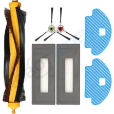 robotyedek Ecovacs Deebot Ozmo 930 Uyumlu Ana Fırça, Hepa Filtre, Yan Fırça, Mop 7 Parça