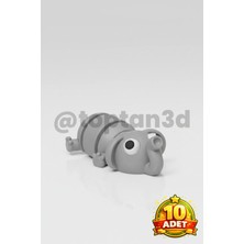 (10 Adet) Hediyelik Fil Anahtarlık (Hareketli Oyuncak Anahtarlık)