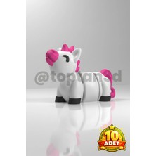 (10 Adet) Hediyelik Unicorn Anahtarlık (Hareketli Oyuncak Anahtarlık)