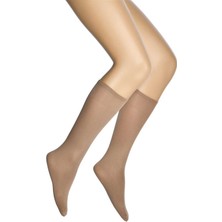 Mikro 70 Dizaltı Kadın Çorap Bronz 38