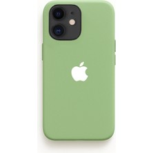 Demina iPhone 11 Uyumlu Beyaz Apple Logo Baskılı Içi Kadife Lansman Kılıf