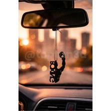 Boksör, Boxing Dikiz Ayna Süsü - Hediyelik Oto Aksesuar - Çift Taraflı