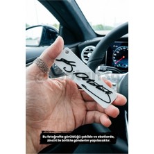 Atatürk Imza Dikiz Ayna Süsü - Araba Hediyesi Araba Süsü - Hediyelik Oto Aksesuar - Tek Taraflı