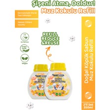 2li Yedek Dolum - Baby Icon Doğal Çocuk Köpük Sabun 350 ml Muz Kokulu