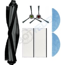robotyedek Ecovacs Yeedi K650 Uyumlu Ana Fırça, Hepa Filtre, Yan Fırça, Mop 7 Parça