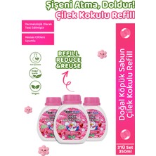 3lü Yedek Dolum - Baby Icon Doğal Çocuk Köpük Sabun 350 ml Çilek Kokulu