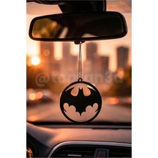 Batman Logo, Yarasa Dikiz Ayna Süsü - Hediyelik Oto Aksesuar - Çift Taraflı