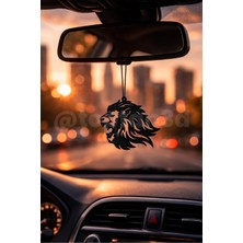 Aslan Galatasaray No4 Dikiz Ayna Süsü - Araba Süsü - Hediyelik Oto Aksesuar - Çift Taraflı