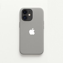 Demina iPhone 11 Uyumlu Beyaz Apple Logo Baskılı Içi Kadife Lansman Kılıf