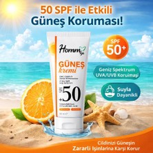 Homm Bitkisel Güneş Kremi Spf 50+ Tüm Cilt Tiplerime Uygun, Hassas Cilt Dostu 50 ml
