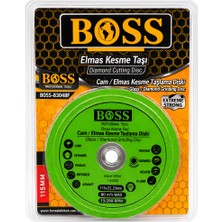 Boss 115 mm Cam & Elmas Kesme Taşlama Diski – Çok Amaçlı Yeşil Hassas Kesme Taşı -Granit, Mermer, Seramik, Pleksiglass, Porselen Kesme Diski