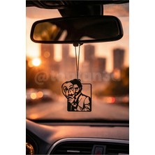 La Casa De Papel, Profesör Dikiz Ayna Süsü - Hediyelik Oto Aksesuar - Çift Taraflı