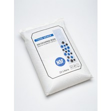 SoftHydra NSF/ANSI 61 Onaylı 25 Litre Su Yumuşatma Reçinesi - Yüksek Kapasiteli Katyonik İyon Değiştirici - Tüm Yumuşatma Cihazları ve Bina Giriş Sistemleri İçin Orijinal Torba