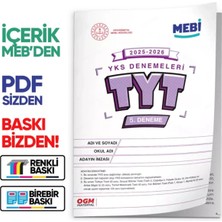 Karakutu Yayınları 2026 Ösym Yks-Tyt Meb Online Türkiye Geneli 5. Deneme  Büyük Boy Renkli Baskı Ücreti