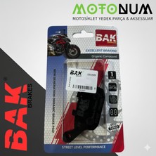 Motonum Mondıal Rx3 I Evo 250 2016 ve Sonrası Arka Fren Balata-Organik-Bak-(Yerli ÜRETIM)-BK0195