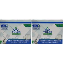 cgp medikal can güven park Tules Steril Non Woven Kompres 7,5 cm x 7,5 cm 2 Kutu 200 Adet