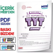 Karakutu Yayınları 2026 Ösym Yks-Tyt Meb Online Türkiye Geneli 6. Deneme  Büyük Boy Renkli Baskı Ücreti