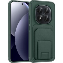 Redmi Note 15 Pro Plus Kılıf Deri Dokulu ve Kartlıklı Bikart Tpu Premium Kapak