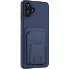 Mobify Samsung Galaxy A07 Kılıf Tpu Malzemeli ve Deri Dokulu Şık Nexacard Premium Kapak