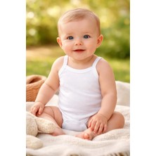 Almira Anne Bebek Pamuklu Bebek Body Krem Renkli Çıtçıtlı ve Rahat Model