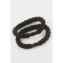 Aesco Oval Örgülü Lastikli Toka 2 Adet