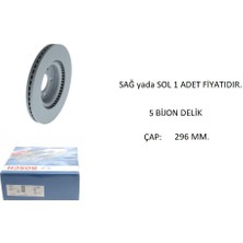 Ön Fren Diski Volvo XC40 (536) 2017-2022 296MM. 31471414 0986479G94 Bosch 1 Adet