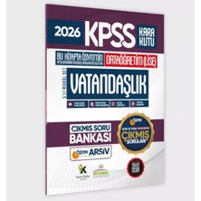 Karakutu Yayınları 2026 Fullortaöğretim Kpss Vatandaşlık Kara Kutu Ösym Çıkmış Soru Bankası Son 15 Yıl(Sadece Lise)
