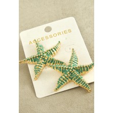 Aesco Deniz Yıldızı Mineli Zr Model Küpe