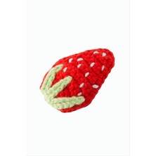 Aesco Çilek Işlemeli Örgülü Çıtçıtlı Toka