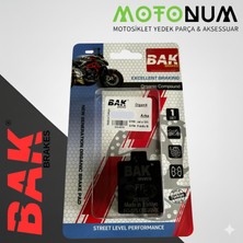 Motonum Vespa S 125 Ön Fren Balata-Organik-Bak-(Yerli ÜRETIM)-BK0222