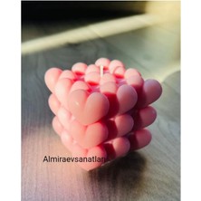Kalpli Buble Mum 1 Adet Pembe Pembe