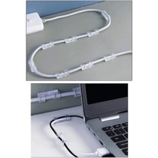 LTG Nova Kablo Sabitleyici Klipsler 20 Adet Kablo Düzenleyici Duvar Fayans Cam Kablo Tutucu Yapışkanlı Klips