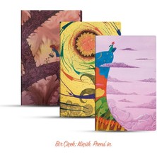 Ergün Collection Üçlü Çizgisiz Defter Seti: Bir Çiçek: Küçük Prens’in