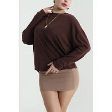 DESIGN AND ME Kadın Modalsüprem Kumaş Bluz