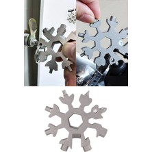 Tonkut Çok Amaçlı Kar Tanesi Anahtarlık 18 In 1 Alyan Tornavida Takımı Çelik Şişe Açacağı Tamir Seti Aparat