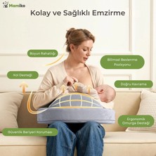 Mamiko Visco Emzirme Yastığı, Bebek Destek Minderi, Yıkanabilir Kumaş, Hafızalı Köpük, Visco