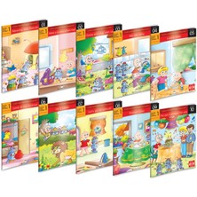 Ergün Collection Ingilizce Ilkokul 1.sınıf Hikaye 10'lu Set Karekod Dinlemeli