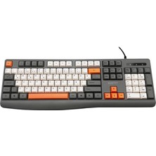 Fidata Subtec K-110U Kablolu Oyuncu Klavyesi Standart Tuş Formu ile Ev - Ofis Kullanımı İçin