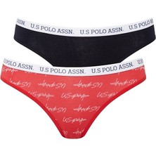 Kadın Renkli Pamuklu 3'lü Paket Slip Külot 66455