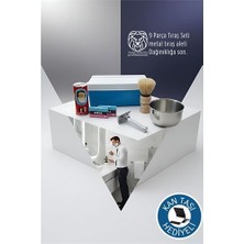 İlkyaz Fashion Geleneksel Tıraş Seti - 9 Parça Tıraş Kutulu Set  ILKYZHB-RS3455