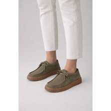 Melinta Süet Kauçuk Taban Kadın Loafer Günlük Ayakkabı